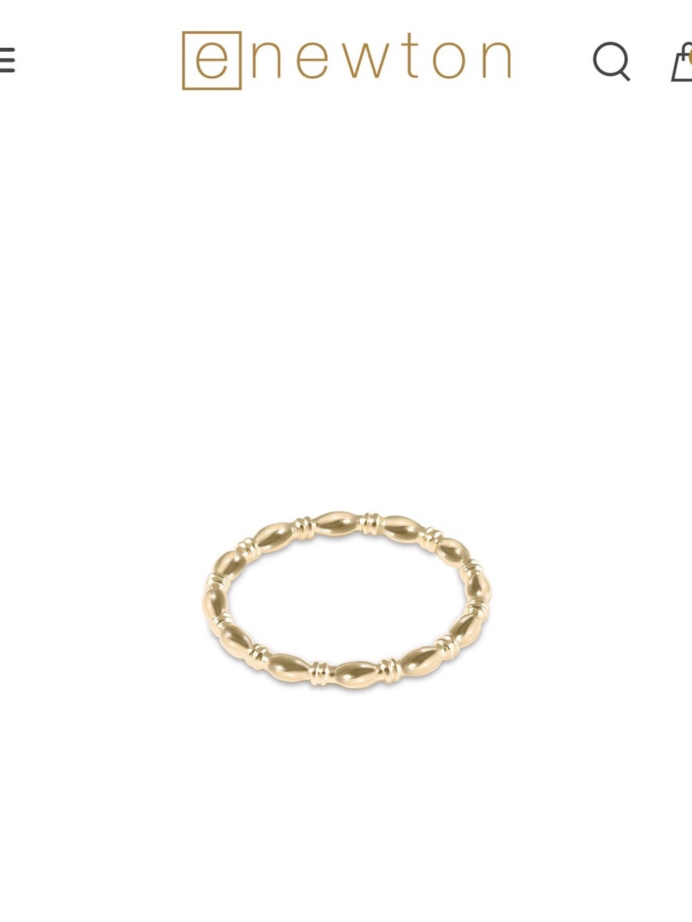 Enewton Gold Filled Harmony Ring Size 6.5